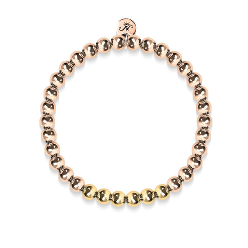 Strahlend | 18 Karat Roségold | 18 Karat Gold | Ausdrucksarmband